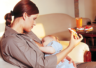 Szoptatós anya étrendje