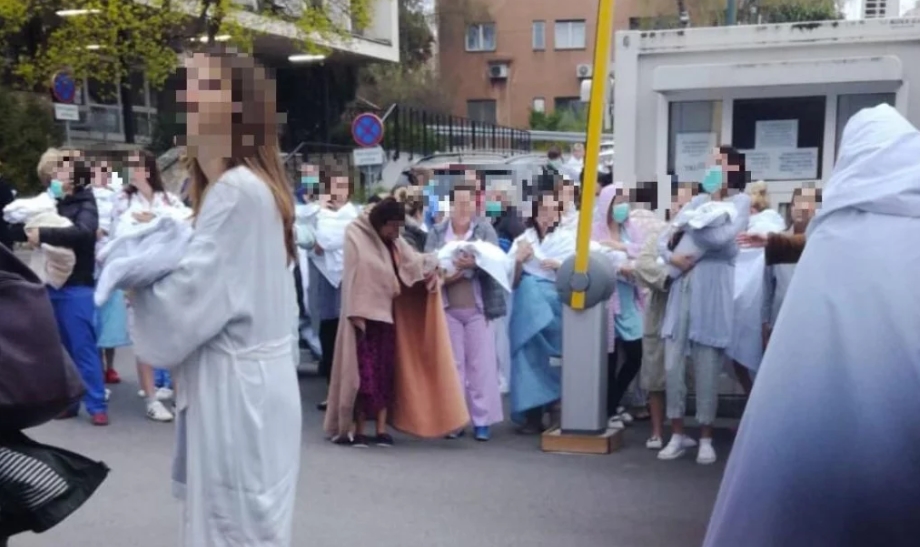 Személygépkocsikban jönnek világra ma reggel Zágrábban a kisbabák