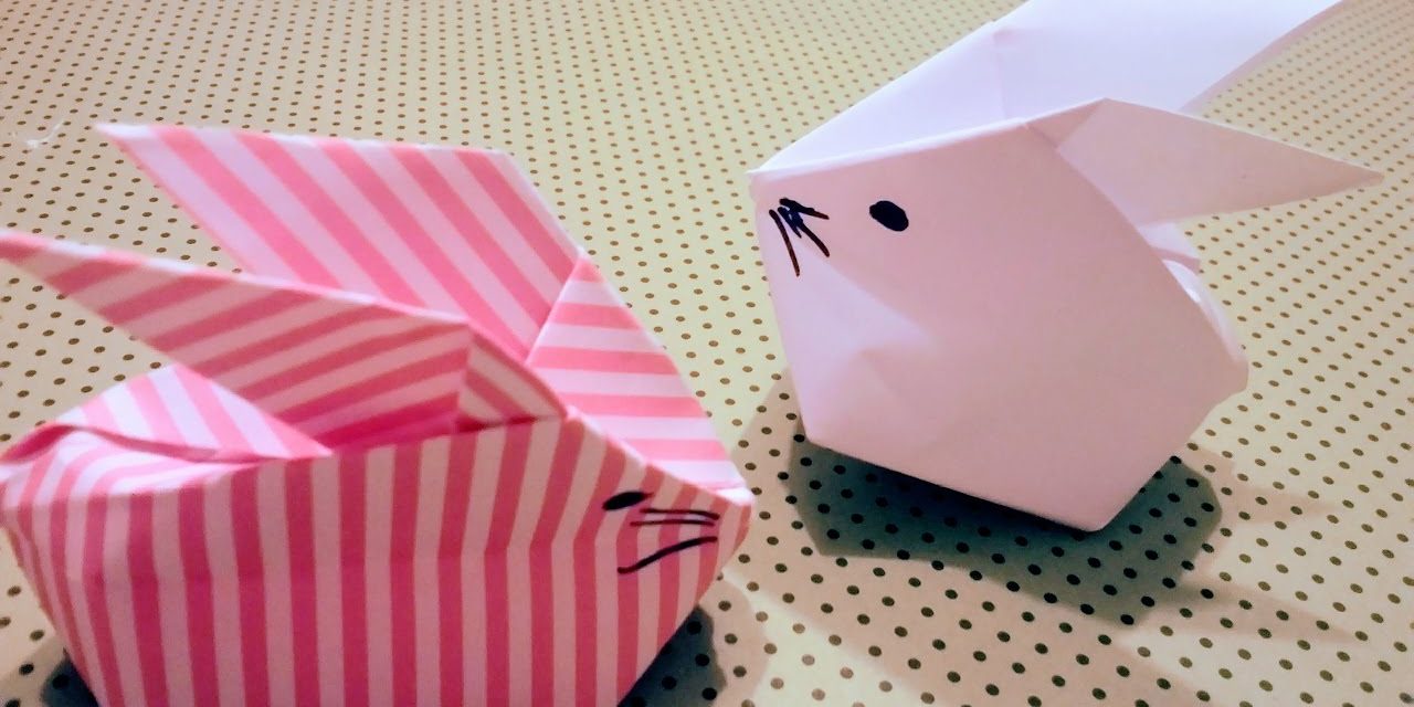 Húsvéti ötletelő: Hajtogassunk felfújható nyuszit színes papírból