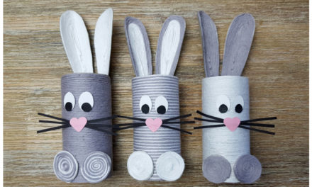 Húsvéti ötletelő – Egyszerű nyuszi wc-papír gurigából