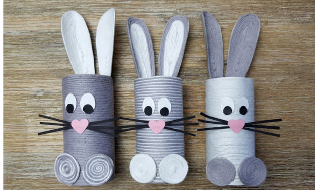 Húsvéti ötletelő – Egyszerű nyuszi wc-papír gurigából